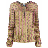 M Missoni Blusa com bordado - Dourado