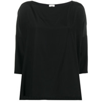 M Missoni Blusa com mangas 3/4 de seda - Preto