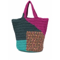 M Missoni Bolsa tote com trama - Azul