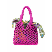 M Missoni Bolsa tote de trico aberto - Rosa