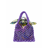 M Missoni Bolsa tote trançada - Roxo