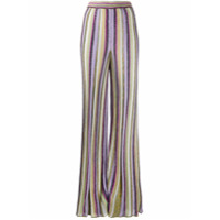 M Missoni Calça pantalona de tricô - Verde