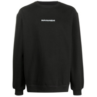 Maharishi Moletom com logo - Preto