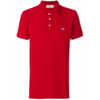 Maison Kitsuné Camisa polo com logo - Vermelho