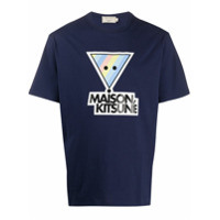 Maison Kitsuné Camiseta com estampa - Azul