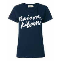 Maison Kitsuné Camiseta com logo - Azul
