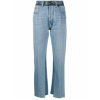 Maison Margiela Calça jeans com patch - Azul