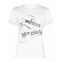 Maison Margiela Camiseta com logo - Branco