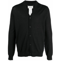 Maison Margiela Cardigan de lã - Preto