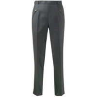Maison Margiela check tapered trousers - Cinza