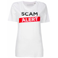 Manokhi Camiseta 'Scam Alert' - Branco