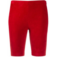 Manokhi Short cintura alta - Vermelho