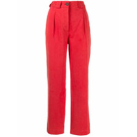 Mara Hoffman Calça chino cropped - Vermelho