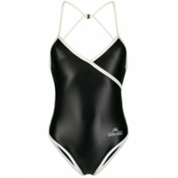 Marine Serre Maiô com estampa de logo - Preto