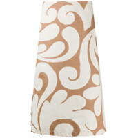 Marni abstract-pattern skirt - Neutro