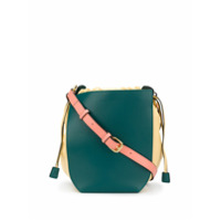 Marni Bolsa bucket com logo gravado - Verde