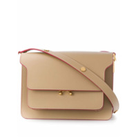 Marni Bolsa tiracolo com amarração - Neutro