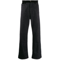 Marni Calça jeans pantalona bicolor - Preto