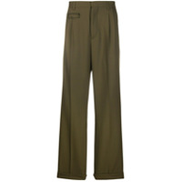 Marni Calça pantalona cintura alta - Verde