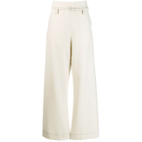 Marni Calça pantalona com cinto - Branco