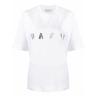 Marni Camiseta com estampa de logo - Branco