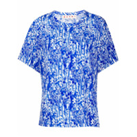 Marni Camiseta com estampa floral - Azul