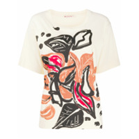 Marni Camiseta com estampa floral - Neutro