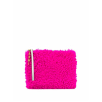 Marni Clutch com pingente de logo - Rosa