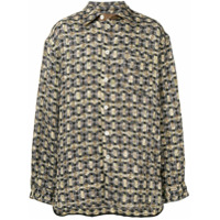 Marni embroidered long-sleeve shirt - Neutro