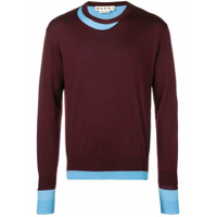 Marni layered style sweater - Vermelho