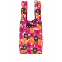 Marni Market Bolsa tote com logo - Rosa