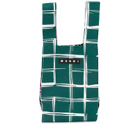 Marni Market Bolsa tote com logo - Verde