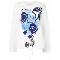 Marni Moletom com estampa Tornado - Branco