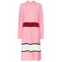 Marni Vestido midi com contraste - Rosa