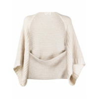 Ma'ry'ya Cardigan com mangas morcego - Neutro