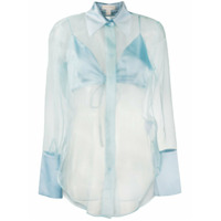 Materiel sheer silk shirt - Azul