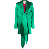 Materiel Vestido de seda com amarração - Verde