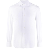 Mazzarelli Camisa lisa com botões - Branco