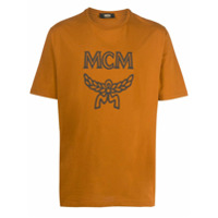 MCM Camiseta com estampa de logo - Laranja