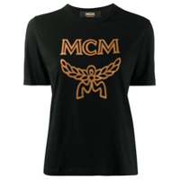 MCM Camiseta com estampa de logo - Preto