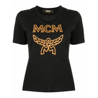 MCM Camiseta com logo gráfico - Preto