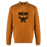 MCM Moletom com logo - Marrom