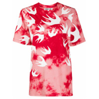 McQ Swallow Camiseta tie-dye - Vermelho