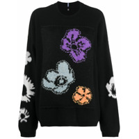 McQ Swallow floral print jumper - Preto