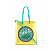 Medea Bolsa tote metalizada Prima - Dourado