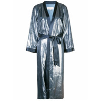 Michelle Mason Sobretudo estilo kimono - Azul