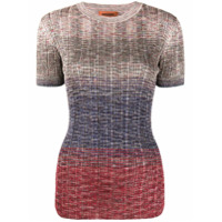 Missoni Blusa decote careca de tricô - Azul