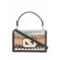 Missoni Bolsa chevron de crochê - Preto