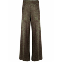 Missoni Calça flare de tricô - Verde