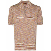 Missoni Camisa polo com listras - Marrom